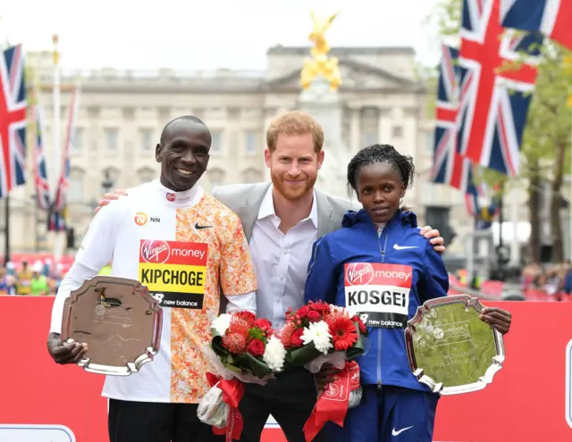 Prince Harry and winners