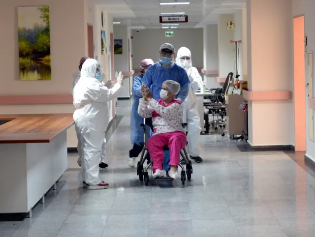 Patient leaves hospital