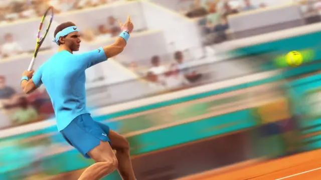 Rafael Nadal's character on the Tennis World Tour game