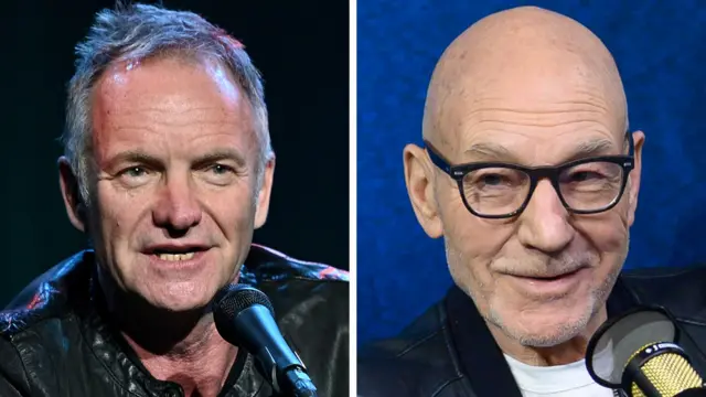 Sting and Sir Patrick Stewart