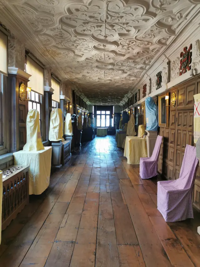 Powis Castle, a corridor