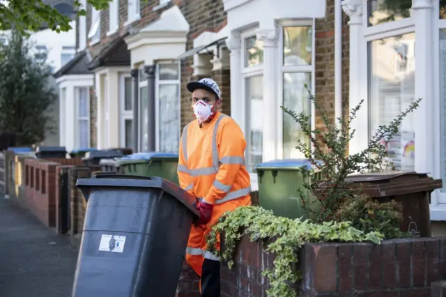 Refuse collector in Waltham Forest