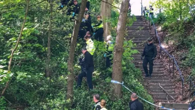 Police search Gledhow Woods, Leeds