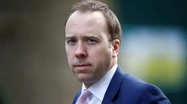 England's Health Secretary Matt Hancock will lead the government press briefing at 17:00 BST