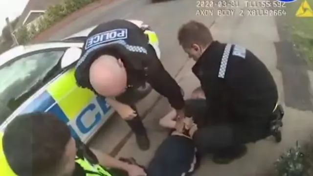 Man being arrested