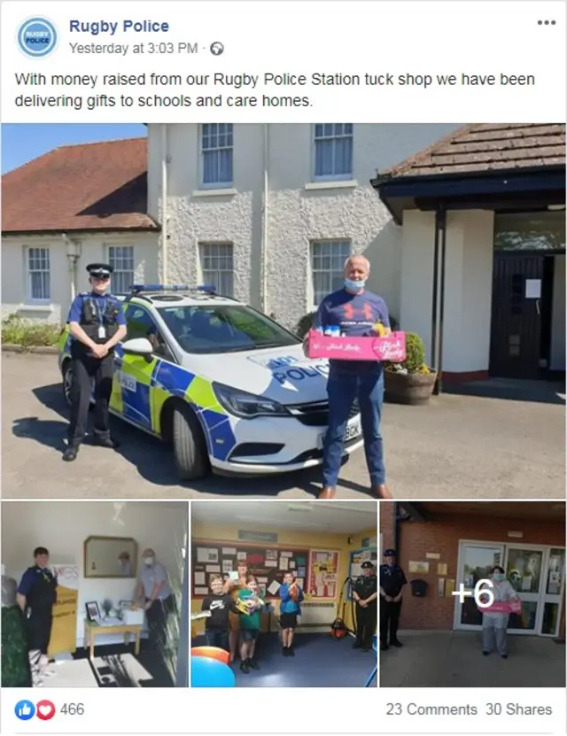 Police visiting schools and care homes