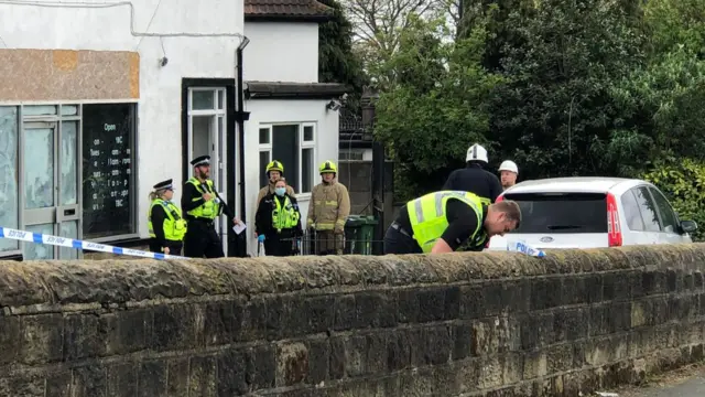 Officers at a flat