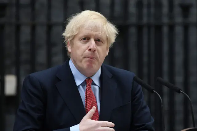 UK Prime Minister Boris Johnson returned to Downing Street on Monday