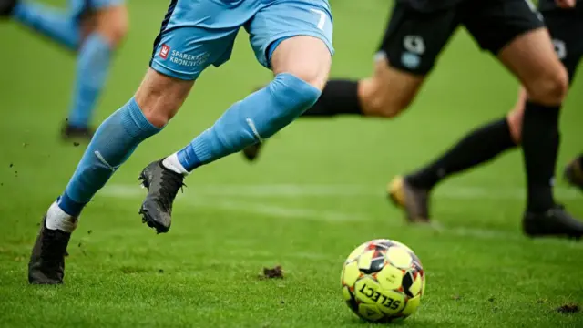 Danish footballers playing before the coronavirus pandemic ended many leagues