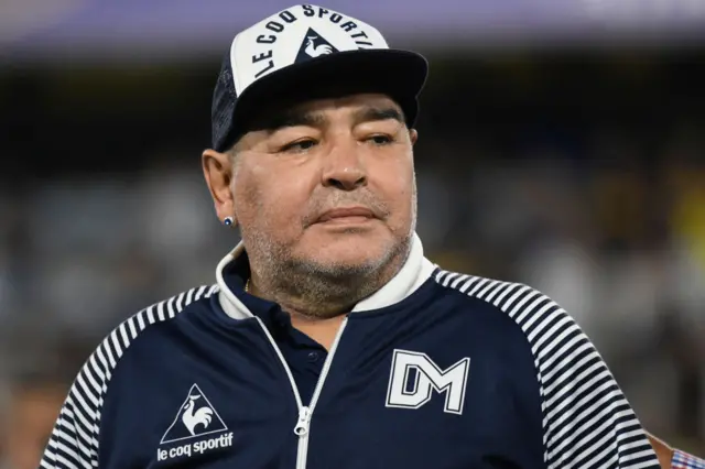 Maradona is the coach of Argentine top-flight side Gimnasia