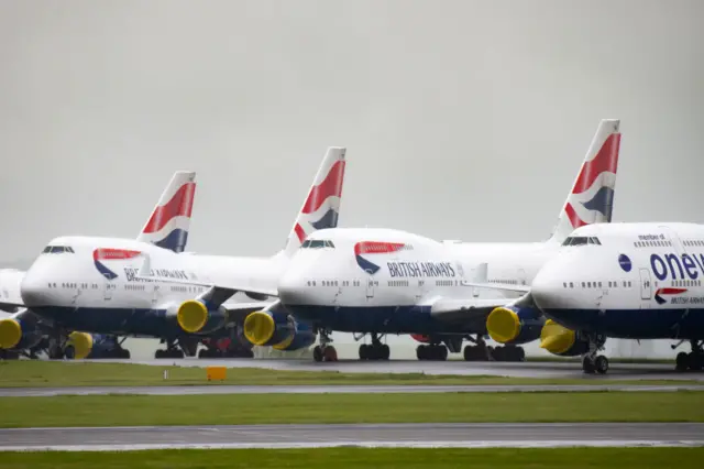 Many British Airways aircraft have been grounded for several weeks