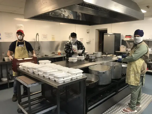 Food being prepared