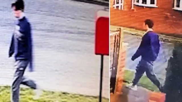 CCTV images of Owen Harding