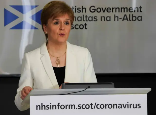 Nicola Sturgeon gives a briefing on coronavirus