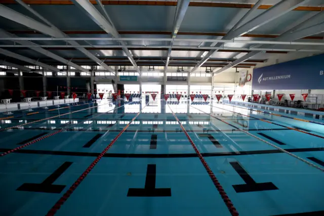 The AUT Millennium High Performance Centre is pictured empty of athletes