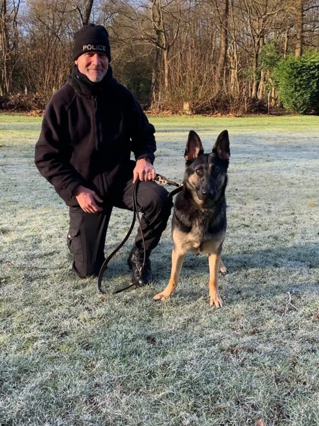 PD Pippa and dog handler