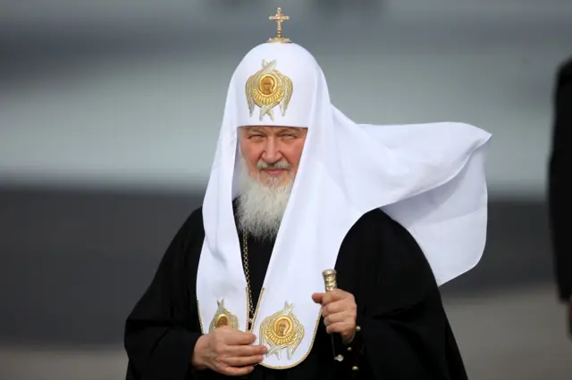 Patriarch Kirill, the head of the Russian Orthodox Church