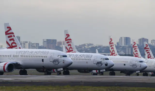 File image of Virgin Australia planes