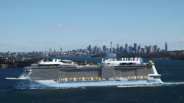 Ruby Princess cruise ship in Sydney Harbour