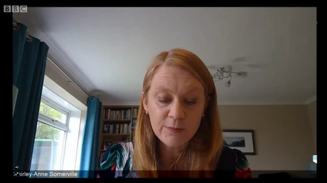 Social Security Secretary Shirley-Anne Somerville via video link