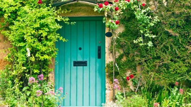 Door of cottage