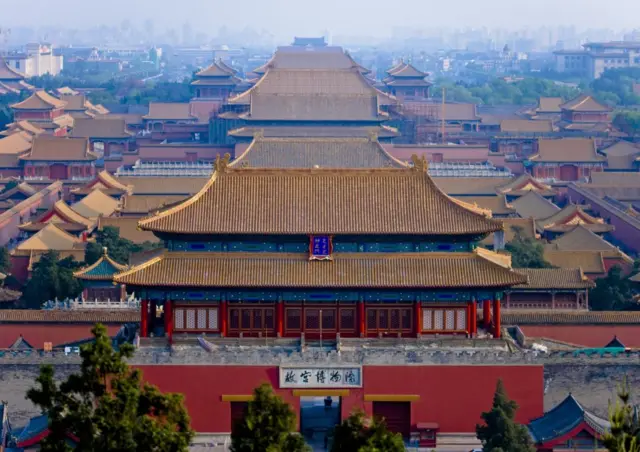 Forbidden City in Beijing, China on April 27, 2008