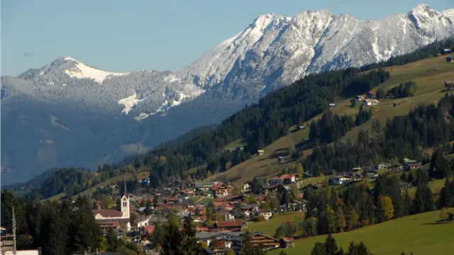 The Alpine valley of Kleinwalsertal, Austria