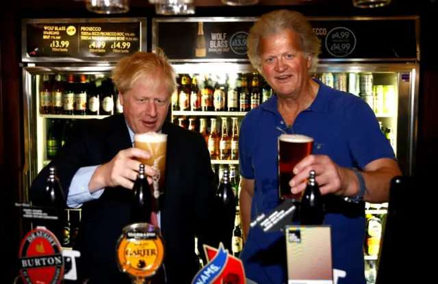 Boris Johnson and JD Wetherspoon boss Tim Martin