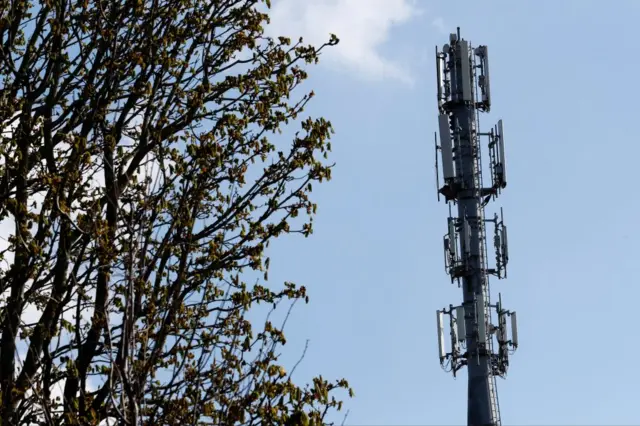 A 5G mobile mast