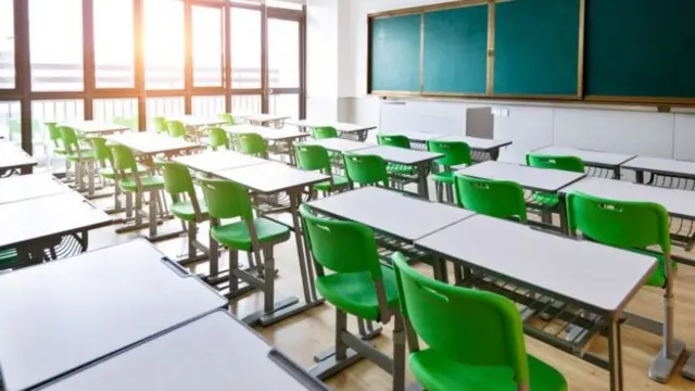Empty classroom