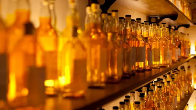 whisky bottles
