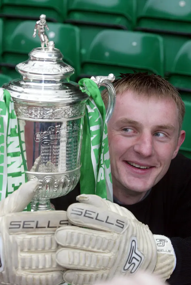 Celtic goalie Rab Douglas