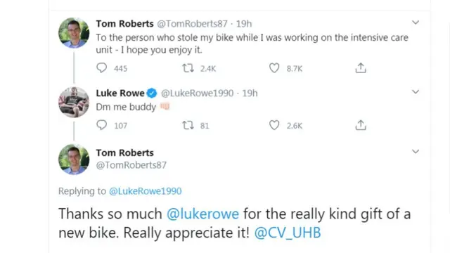 Tom Roberts a Luke Rowe