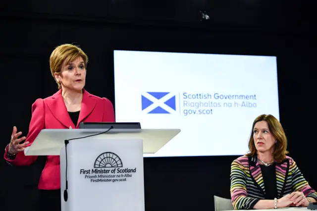 Nicola Sturgeon and Dr Catherine Calderwood