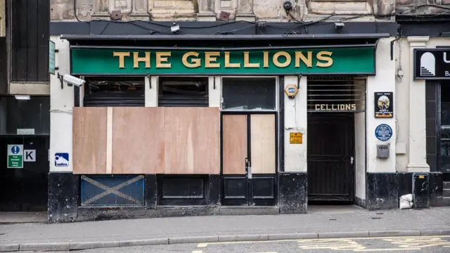 A pub in Inverness is boarded up