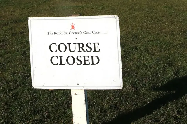 Golf course closed