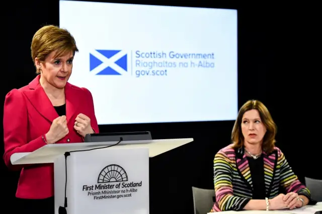 The first minister and Dr Calderwood