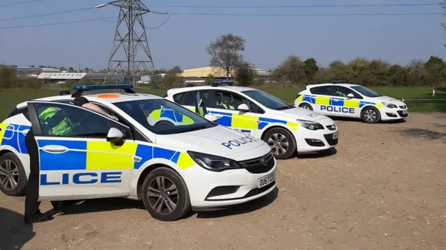 Police cars