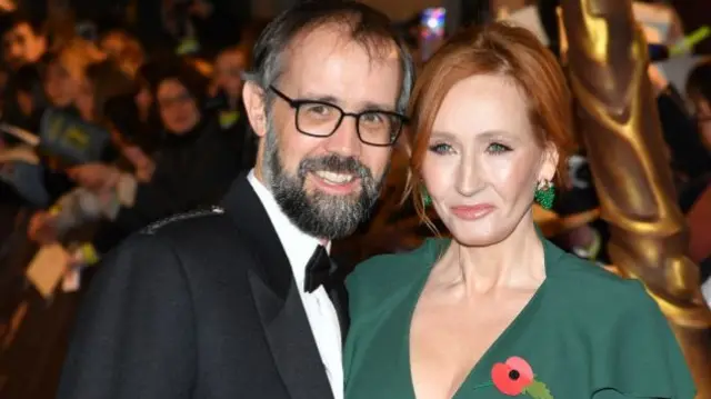 JK Rowling with husband Neil Murray