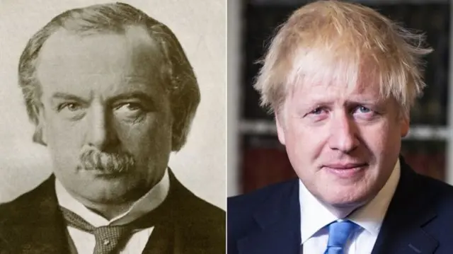 Lloyd George and Boris Johnson