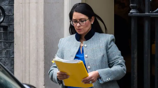 Priti Patel in Downing Street