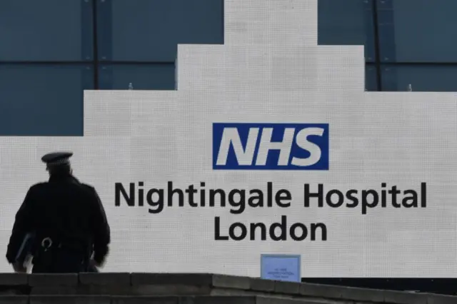 The temporary NHS Nightingale Hospital is able to hold as many as 4,000 patients