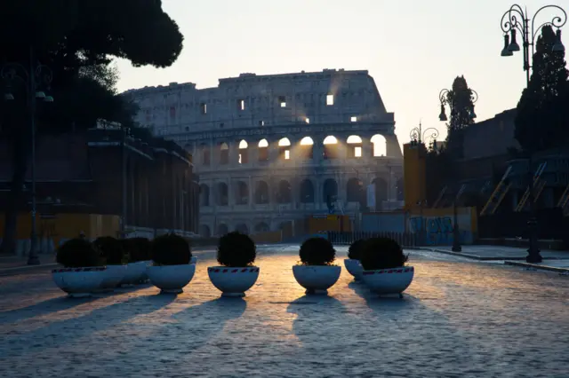 Sunrise over Rome