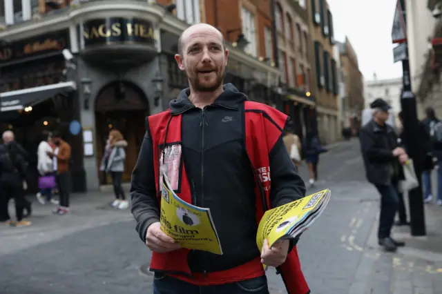 Big Issue seller