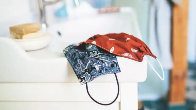 Cloth face masks and sewing machines