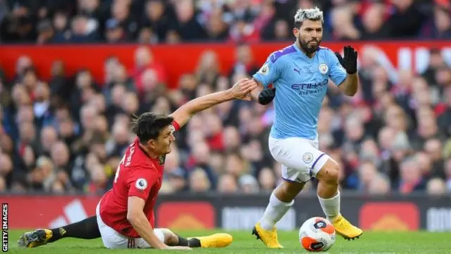 Sergio Aguero last played in the Premier League in the Manchester derby on 8 March