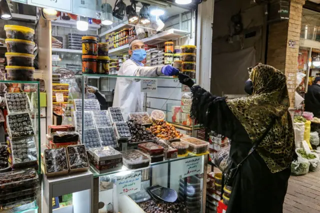 A market in Iran's capital Tehran