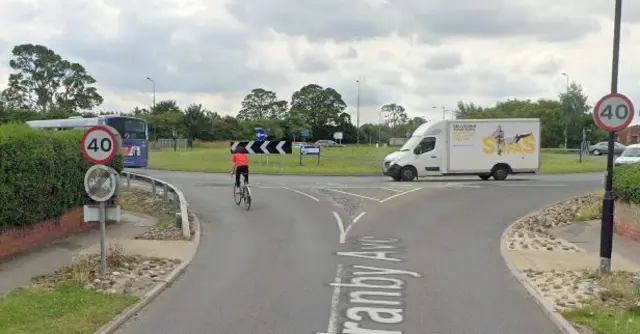 Speed sign in York