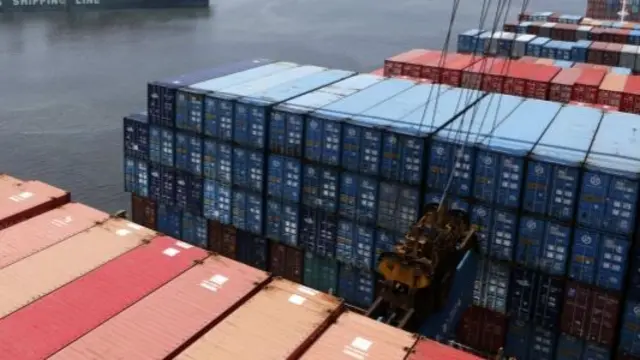 Containers at the port of Busan, South Korea. File photo