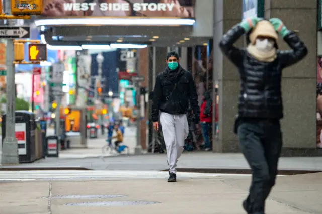 People walking in New York City